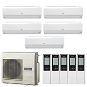 Hitachi RAM-90NP5E / RAK-18RPE с пятью блоками