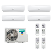 Настенная сплит-система Hisense AMW4-27U4RJC / AMS-07UW4RYRKB01 Zoom Free Match DC Inverter с четырьмя блоками